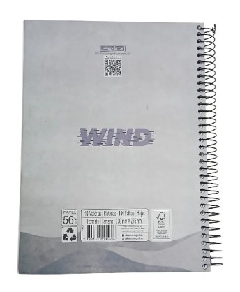 CADERNO 10X1 CAPA DURA WIND